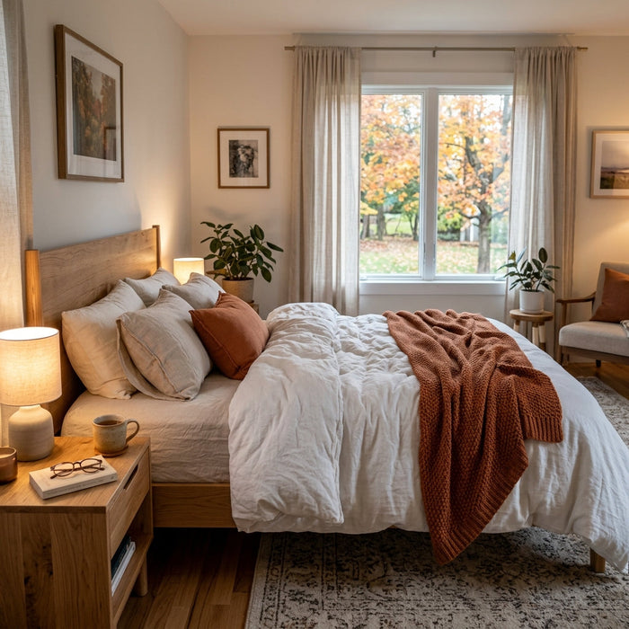 Adjusting Your Sleep Routine for Autumn: Light, Warmth & Bedding Tips