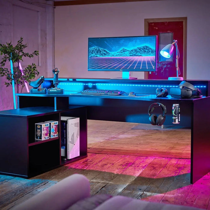 Elevated LED Gaming Desk: Boost Your Gaming Setup with the Rest Relax Alpha - Rest Relax