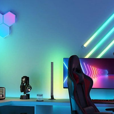 Gamer's Paradise: Creating the Ultimate Gaming Setup with a Gaming Desk with LED Lights and Shorty Mattress - Rest Relax