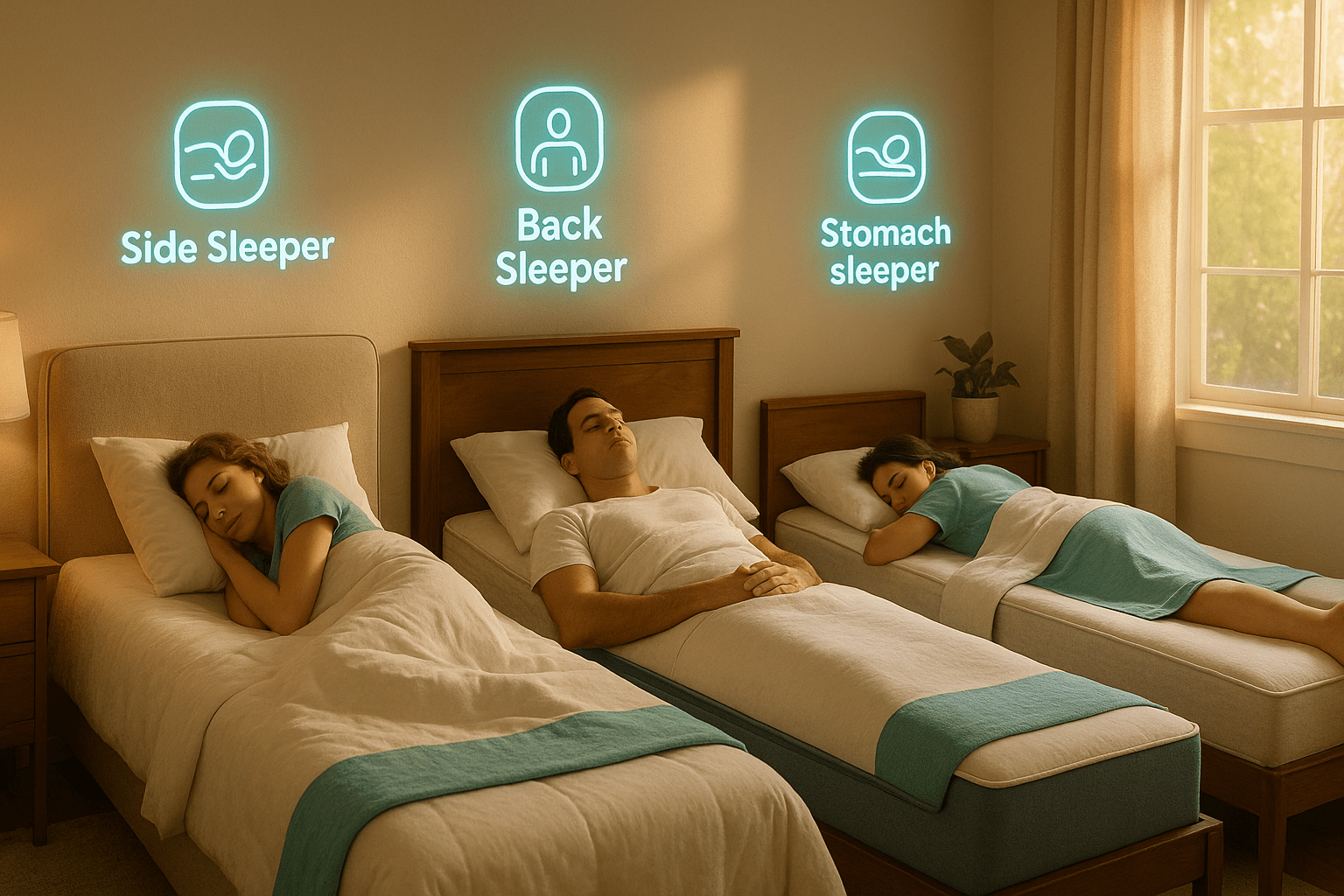 How to Choose the Right Mattress for Side, Back & Stomach Sleepers - Rest Relax