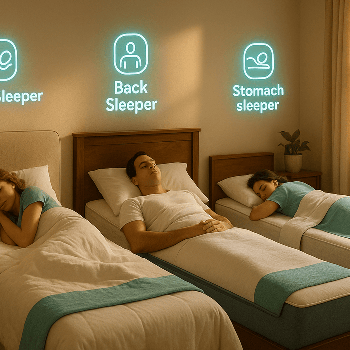 How to Choose the Right Mattress for Side, Back & Stomach Sleepers - Rest Relax