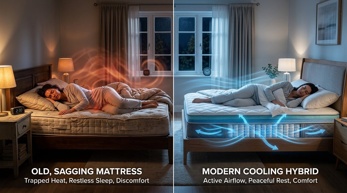 The Problem with Old Mattresses in Hot Weather – Time for an Upgrade? - Rest Relax