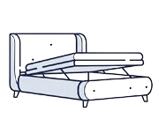 Velvet Ottoman Beds image