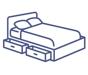 Small Double Storage Beds image