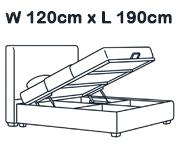 Small Double Ottoman Beds image