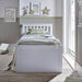 Nova White Wooden 6 Drawer Bed shown front-on with drawers closed