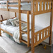 Close-up of the ladder on the Icon Pine Bunk Bed
