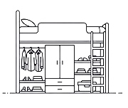 Beds with Wardrobes image