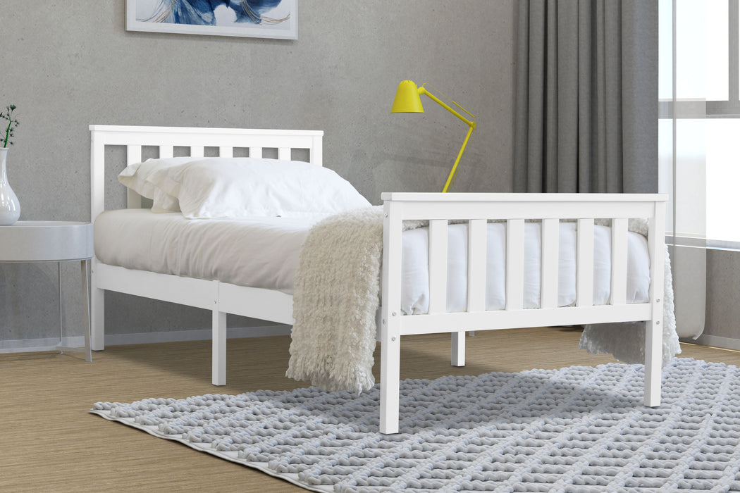 Flintshire Marnel White Shaker Single Bed – Kids & Teens Rest Relax
