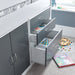 BedmasterLacy Storage Mid Sleeper Bed Grey and White - Rest Relax