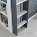 BedmasterLacy Storage Mid Sleeper Bed Grey and White - Rest Relax