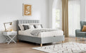 BedmasterRhodes Velvet Ottoman Storage Bed with Gas Lift in Grey - Rest Relax