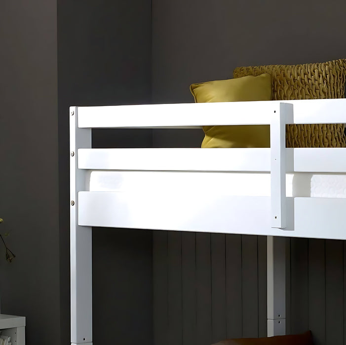 Durham White Wooden Bunk Bed