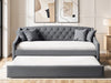 Flair FurnishingsAurora Grey Fabric Day Bed With Trundle - Rest Relax