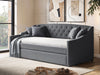 Flair FurnishingsAurora Grey Fabric Day Bed With Trundle - Rest Relax