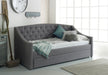 Flair FurnishingsAurora Grey Fabric Day Bed With Trundle - Rest Relax