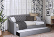 Flair FurnishingsAurora Grey Fabric Day Bed With Trundle - Rest Relax