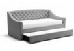 Flair FurnishingsAurora Grey Fabric Day Bed With Trundle - Rest Relax