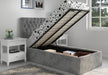 Flair FurnishingsMilan Velvet Grey Single Ottoman Bed - Rest Relax