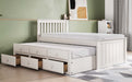 Flair FurnishingsMontana White Captains Guest Bed Frame With Drawers - Rest Relax