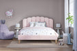 Flair FurnishingsScallop Velvet Pink Bed Frame - Rest Relax