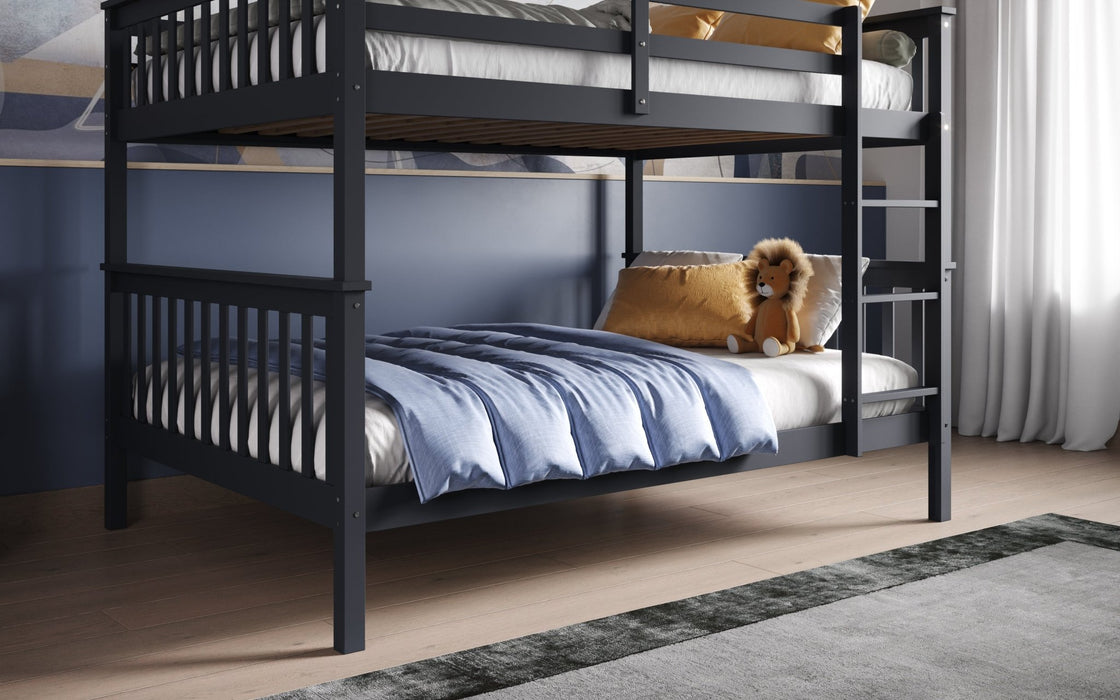 Flair FurnishingsTetrad Grey Detachable Small Double Bunk Bed - Rest Relax