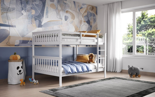 Flair FurnishingsTetrad White Detachable Small Double Bunk Bed - Rest Relax