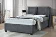 Flintshire FurnitureAshleigh Pillowback PU Leather Grey Ottoman Bed Frame - Rest Relax