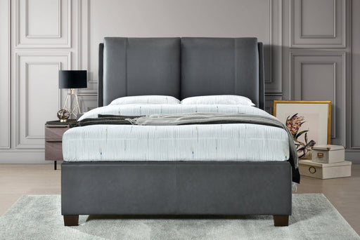 Flintshire FurnitureAshleigh Pillowback PU Leather Grey Ottoman Bed Frame - Rest Relax