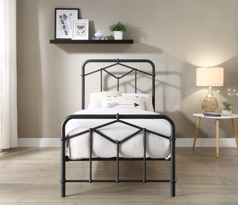 Flintshire FurnitureAxton Black Metal Single Bed Frame - Rest Relax