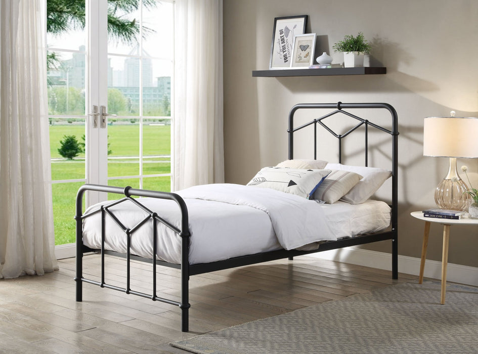 Flintshire FurnitureAxton Black Metal Single Bed Frame - Rest Relax