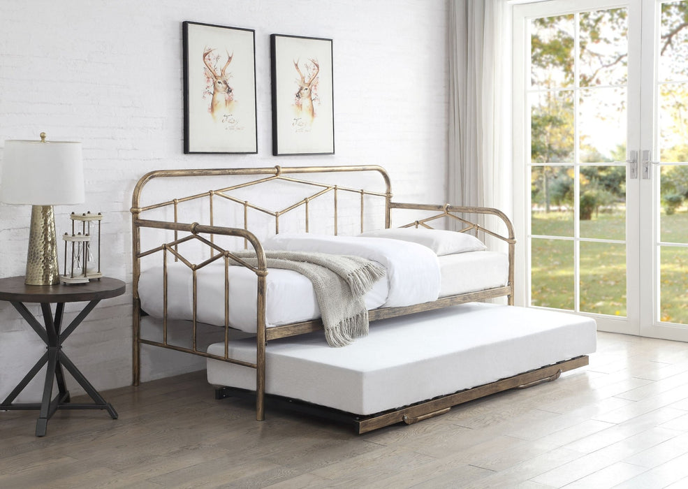 Flintshire FurnitureAxton Metal Day Bed Antique Bronze - Rest Relax