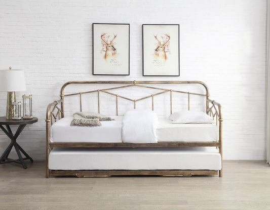 Flintshire FurnitureAxton Metal Day Bed Antique Bronze - Rest Relax