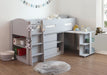 Flintshire FurnitureBillie Grey Mid Sleeper with Pull Out Desk - Rest Relax