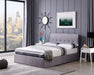 Flintshire FurnitureCarmel Fabric Grey Ottoman Bed Frame - Rest Relax