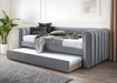 Flintshire FurnitureChester Velvet Grey Day Bed - Rest Relax