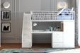 Flintshire FurnitureDakota White High Sleeper Bunk Bed and Workstation - Rest Relax