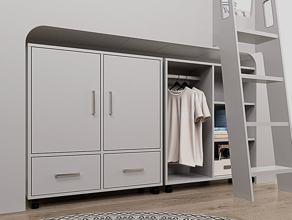 Flintshire FurnitureEden Mid Sleeper Grey - Rest Relax