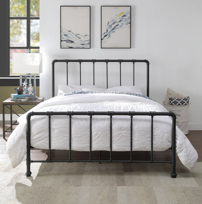 Flintshire FurnitureKinnerton Metal Sand Blast Black Bed Frame - Rest Relax