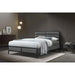 Flintshire FurnitureMarford PU Leather and Metal Grey Bed Frame - Rest Relax