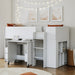 Flintshire FurnitureMarley White Mid Sleeper with Pull Out Desk - Rest Relax