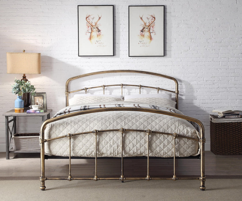 Flintshire FurnitureMostyn Antique Bronze Metal Bed Frame - Rest Relax