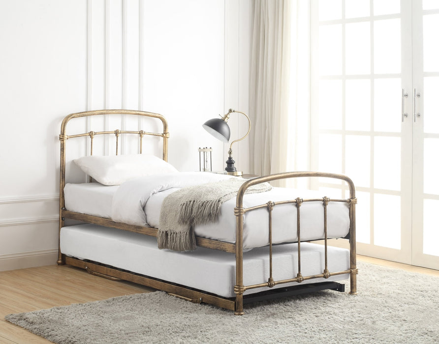 Flintshire FurnitureMostyn Antique Bronze Metal Guest Bed - Rest Relax