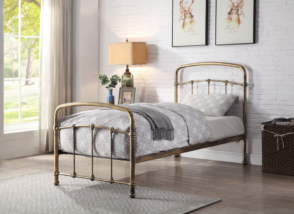 Flintshire FurnitureMostyn Antique Bronze Single Metal Bed Frame - Rest Relax