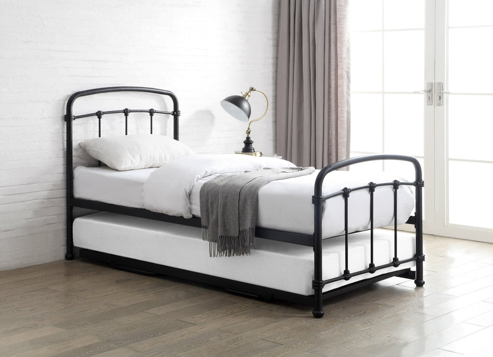 Flintshire FurnitureMostyn Black Metal Guest Bed - Rest Relax