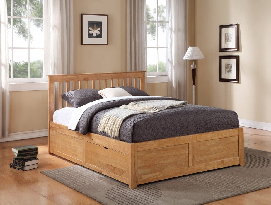 Flintshire FurniturePentre Oak Hardwood Drawer Bed Frame - Rest Relax