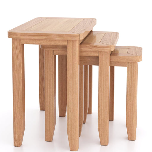 Furniture HausArlyn Natual Oak Nest of 3 Tables - Rest Relax