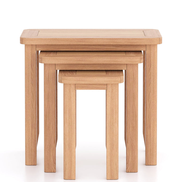 Furniture HausArlyn Natual Oak Nest of 3 Tables - Rest Relax