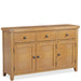 Furniture HausBarston Oak 3 Door 3 Drawer Sideboard - Rest Relax