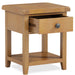 Furniture HausBarston Oak Lamp Table With Drawer - Rest Relax